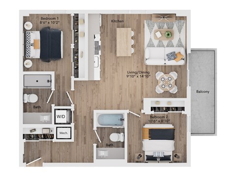 10146 123 Street NW 1-3 Beds Apartment for Rent - Photo Gallery 33